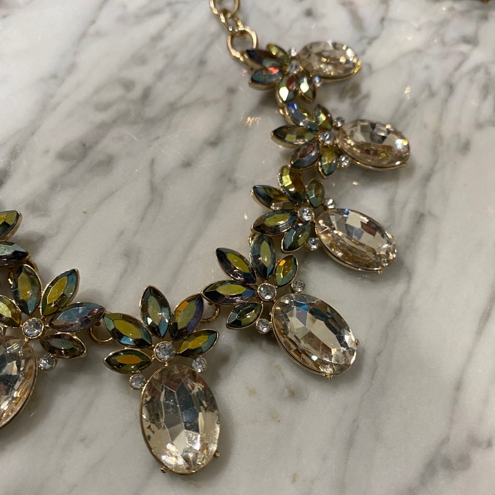 Costume necklace with pineapple gems